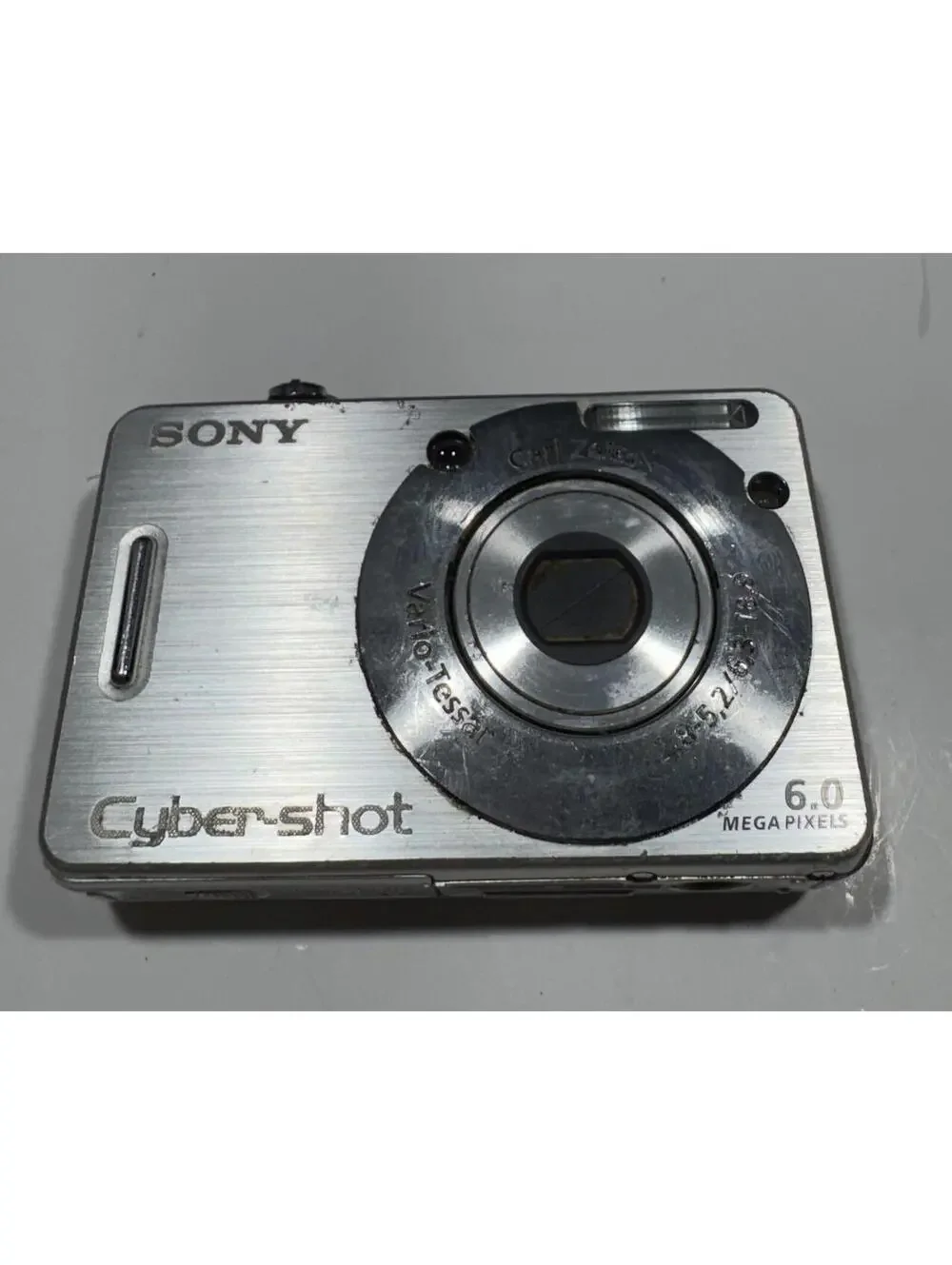 Sony Cyber-shot DSC-W50 6.0MP Digital Camera Silver Carl Zeiss Lens